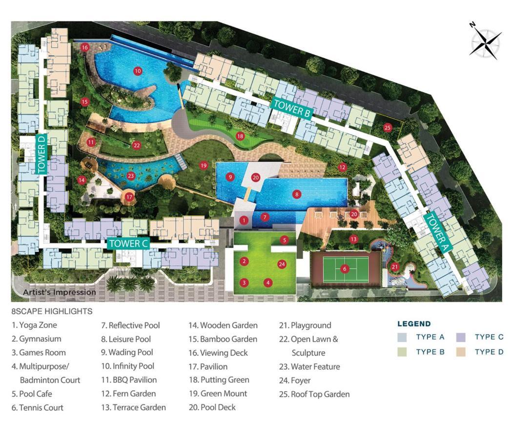 Homenest Jb City Poolview Suite By Cozy Home Джохор-Бару Экстерьер фото